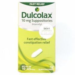 Dulcolax 10mg (Bisacodyl) 12 Suppositories 