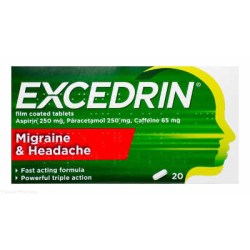 Excedrin Migrane & Headache 20 Tablets