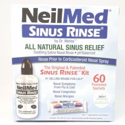 Neilmed Sinus Rinse Kit with 60 Premixed Sachets